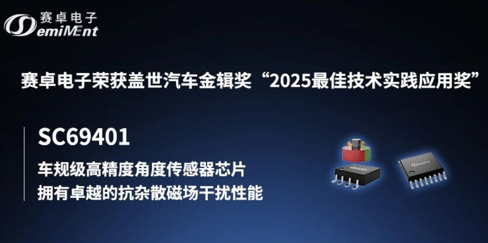 赛卓电子荣获盖世汽车金辑奖“2025最佳技术实践应用奖”